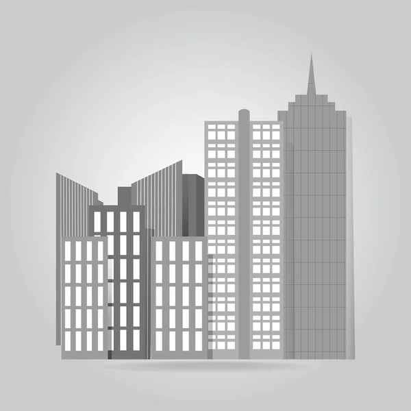 Ilustracja wektora budynku biurowego — Wektor stockowy