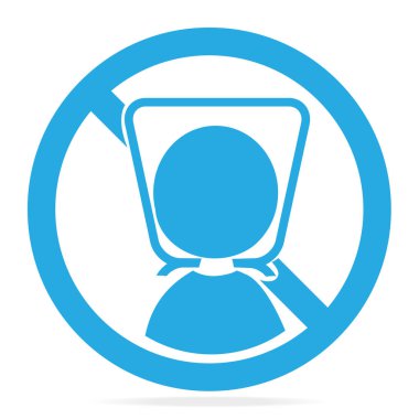 Uyarı işareti plastik torba simgesiyle