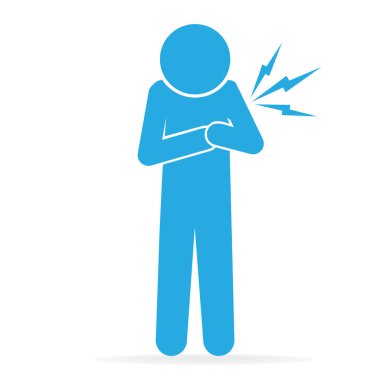 Kalp hasta, göğüs hastalar simgesi