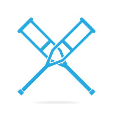 Koltuk değneği simge tıbbi işareti