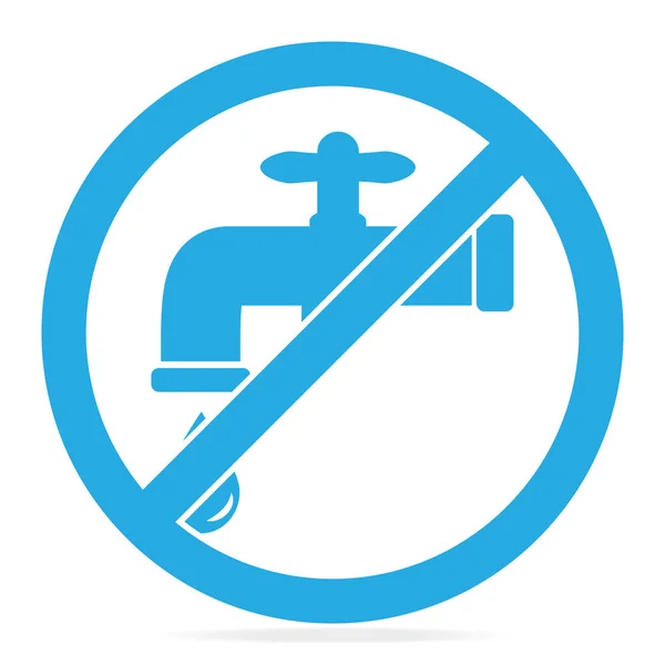 Save water sign vector illustration — Stock Vector