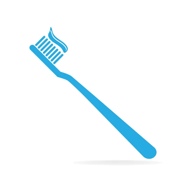 Toothbrush and Toothpaste icon — Stock Vector