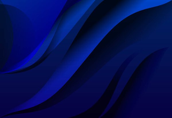 Blue gradient abstract line wavy background