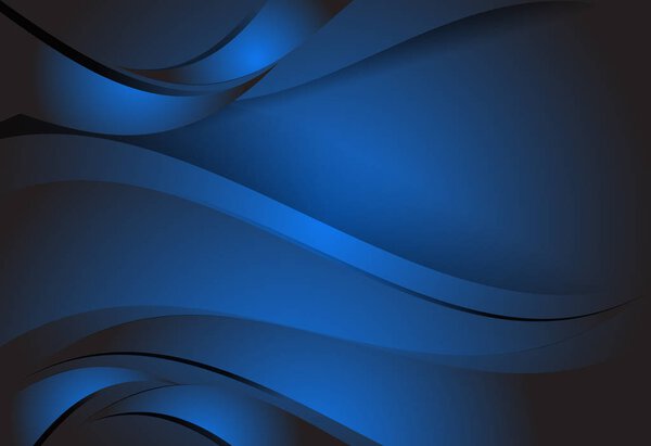 Navy Blue gradient abstract line wavy background