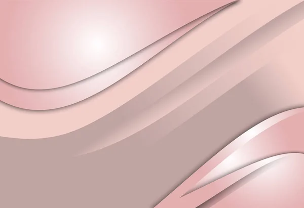 Roze abstracte lijn curve en golf ontwerp van het materiaal voor achtergrond — Stockvector