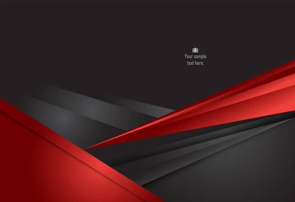 Diseño de material abstracto rojo y negro para fondo, tarjeta, ann — Vector de stock