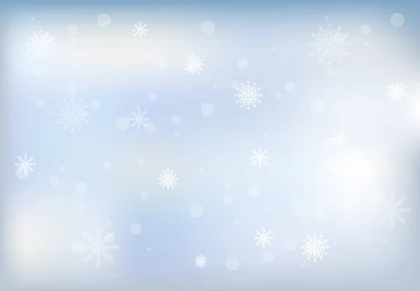 Invierno y copo de nieve en el cielo — Archivo Imágenes Vectoriales