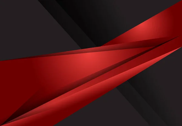Czerwone i czarne tło Abstrakcja geometryczna projektowania materiałów — Wektor stockowy