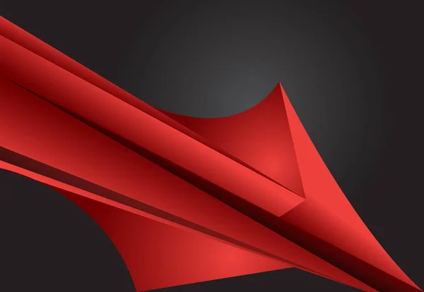 Czerwony i czarny streszczenie tło geometrycznych warstwy — Wektor stockowy
