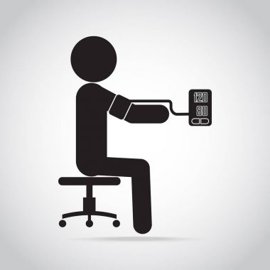 Kan basıncı onay simgesi, tıbbi işareti