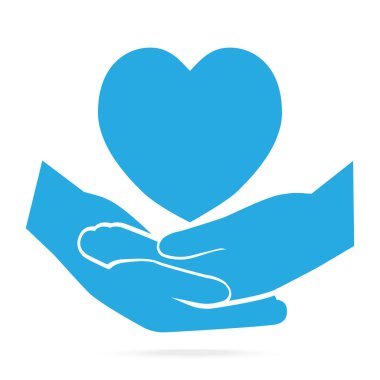 El sıktı mavi kutsal kişilerin resmi