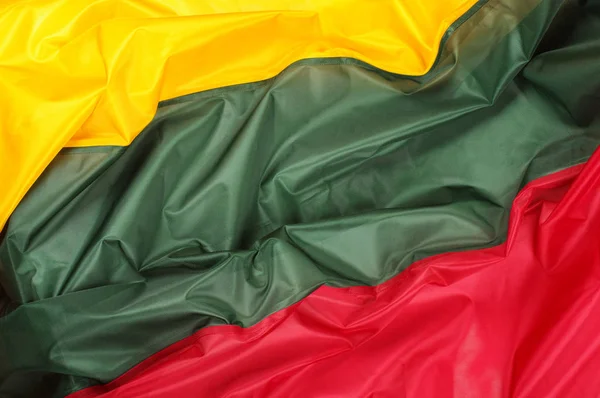 Abstract close up of Lithuania flag — Stock Photo, Image