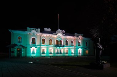 Kaunas Kaunas, L ışık gösterisi sırasında ışıklı Başkanlığı canlı