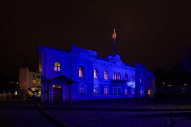 Kaunas Kaunas, L ışık gösterisi sırasında ışıklı Başkanlığı canlı