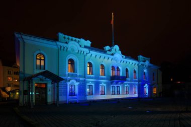 Kaunas Kaunas, L ışık gösterisi sırasında ışıklı Başkanlığı canlı