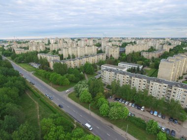 Kaunas, Litvanya Hava görünümünü bölgesinde Eiguliai
