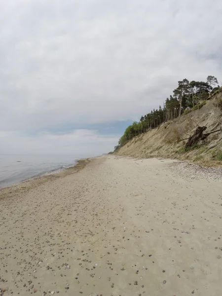 Nederlandse hoed (Olando kepure) strand dicht bij Karkle, Klaipeda, Lithu — Stockfoto