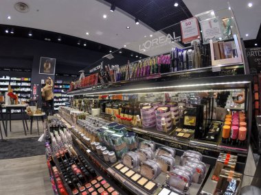 Klaipeda, Litvanya - 9 Eylül 2017: Profesyonel güzellik ve 