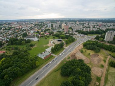 Kaunas Litvanya Eiguliai İlçesi havadan görünümü