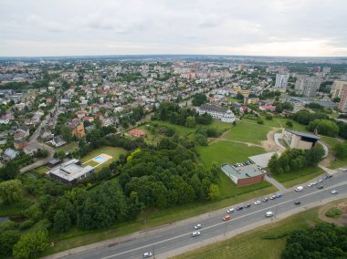 Kaunas Litvanya Eiguliai İlçesi havadan görünümü