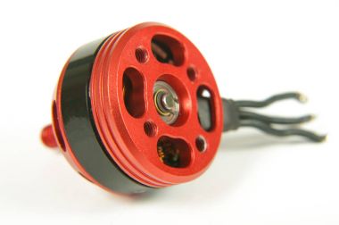Brushless motor with wires isolated on the white background clipart