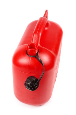Kırmızı plastik benzin teneke kutu