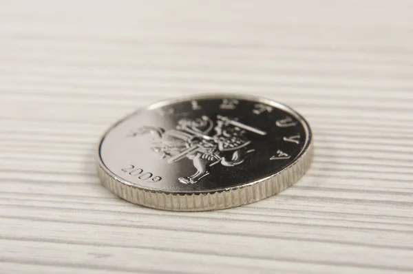 Eine Litas historische litauische Münze — Stockfoto