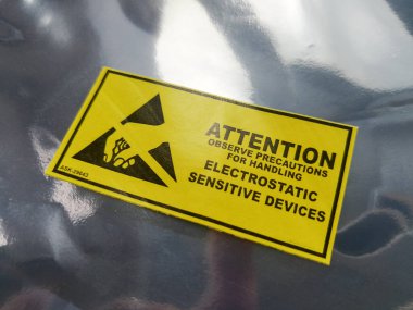 Elektrostatik duyarlı aygıtlar Esd hassas elektronik bileşenleri etiketleme