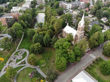 Birstonas Resort, Litvanya 'da bulunan Kneipp Garden' da park fotoğrafçılığı