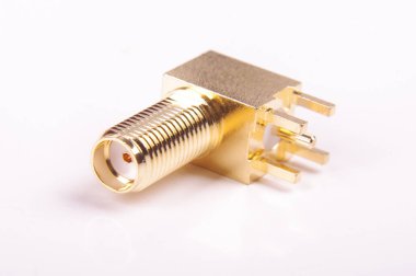 RF ve mikrodalga sinyalleri için kadın 90 derecelik SMA bağlayıcısı