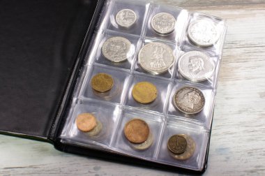 Numismatics albümünde pek çok tarihi bozuk para