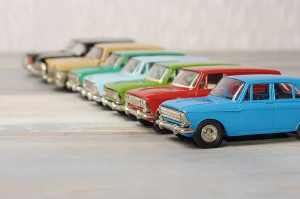 Hobby Samling Föråldrade Die Cast Bilmodeller — Stockfoto