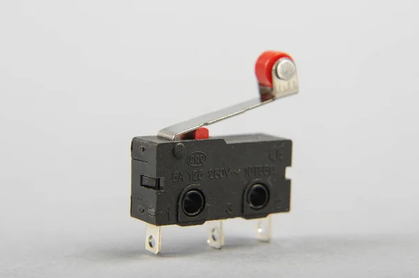 Tiny Limit Switch Mechanical Movement Actuators Limits — Stock Photo, Image