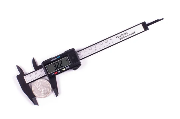 Precise Measurement Tool Carbon Fiber Caliper Isolated — Stock Photo, Image