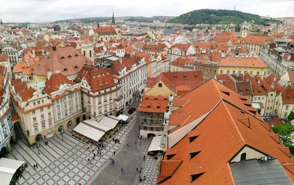 Vista Cima Edifícios Antigos Cidade Praga República Checa — Fotografia de Stock