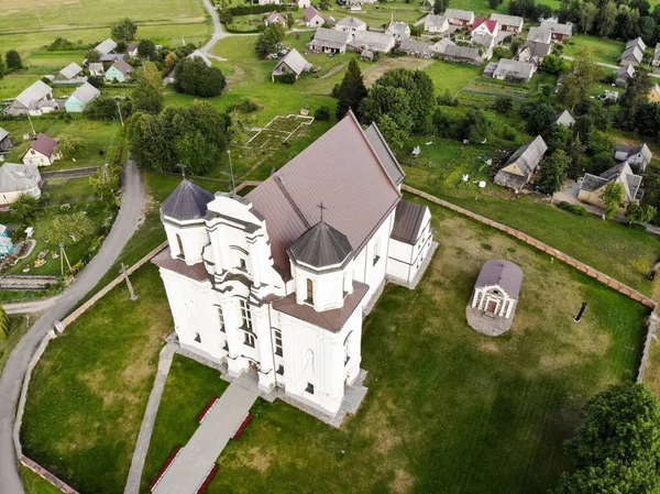 Kraziai Church Mary Imaculate Conception Air Photography Drone Kraziai Литва — стокове фото