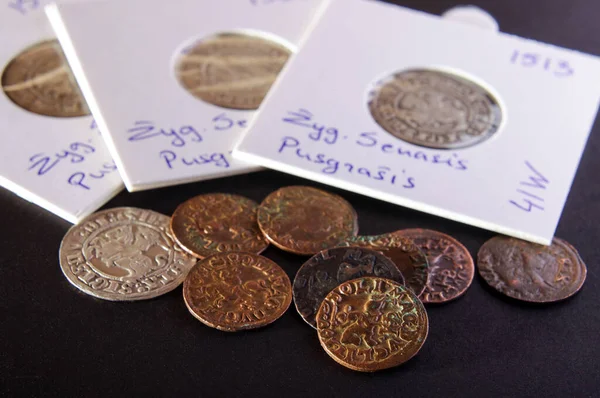 Mangas Papel Profesionales Para Numismática Monedas Antiguas —  Fotos de Stock