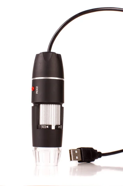 Digitales Tragbares Mikroskop Für Die Laborforschung — Stockfoto