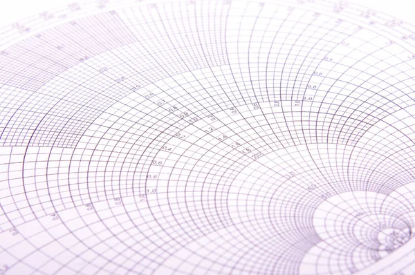 Abstrakt Närbild Smith Diagram Specialiserade Verktyg För Mikrovågsugn Och Teknik — Stockfoto