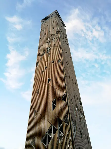 立陶宛Birstonas镇的Birstonas公共了望塔55米高 — 图库照片
