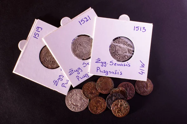 Professionelle Papierhüllen Für Numismatik Und Antike Münzen — Stockfoto