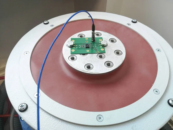 Circuit Imprimé Électronique Pcb Préparé Pour Les Tests Fiabilité Des — Photo