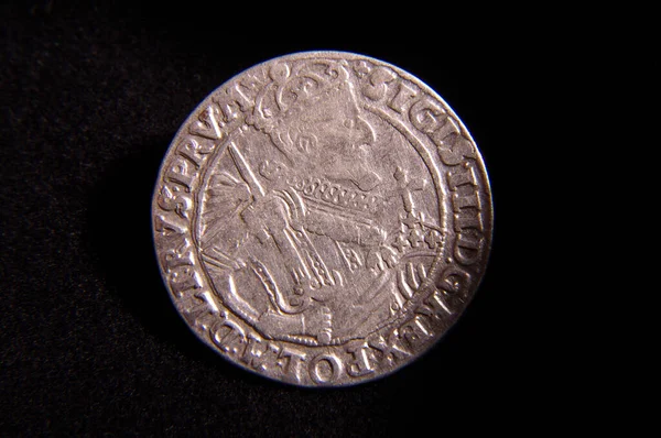 Grand Duchy Lithuania Ldk Silver Coin Zigmundas Vaza Iii Ort — Stock Photo, Image