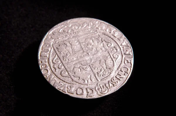 Великое Княжество Литовское Ldk Серебряная Монета Zigmundas Vaza Iii Орта — стоковое фото