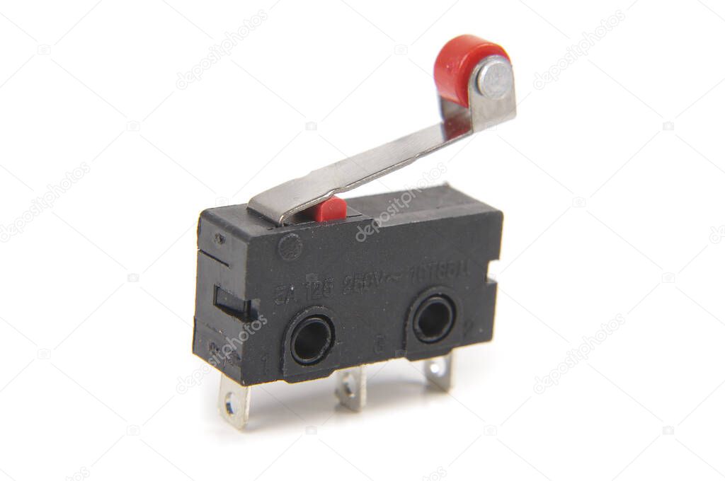 Tiny limit switch for mechanical movement and actuators limits
