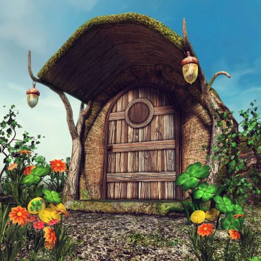 Fantezi ağaç gövde yazlık