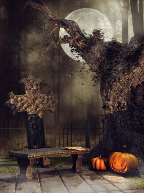 Tezgah ve yaşlı bir ağaç