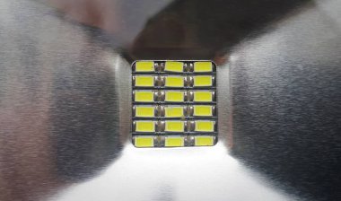 Yanmış Leds öncü panel ampul makrosu parçası