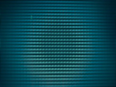 Cyber threat concept. 1 and 0 binary code. Binary code with one and zero numbers.