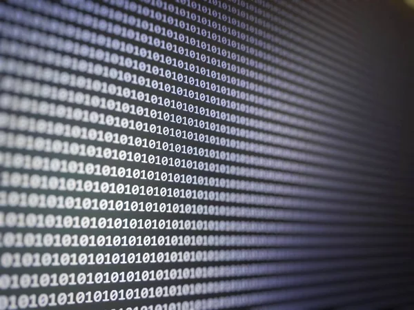 Technológia Bináris Kód Háttér Digitális Bináris Adatok Biztonságos Adatkoncepció — Stock Fotó
